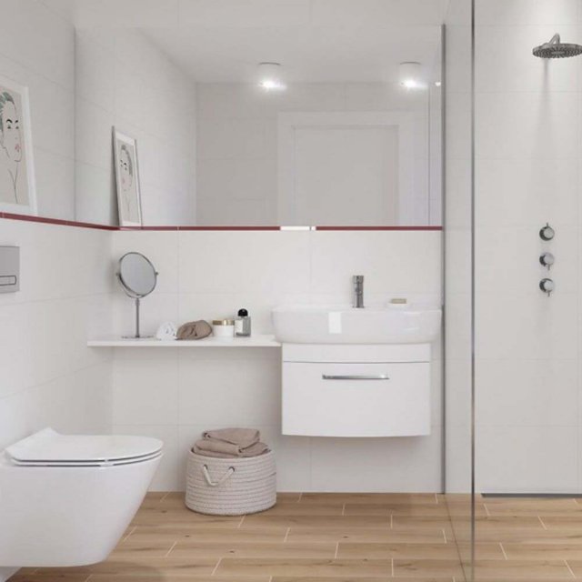 Płytka ścienna CHIARA white mat rektyfik 8mm 29,8x59,8 #058 gat. I Ce