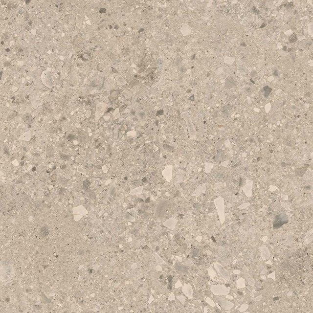 Gres szkliwiony KERMOS TERRAZZO NUOVO taupe mat 119,8x119,8 gat. II