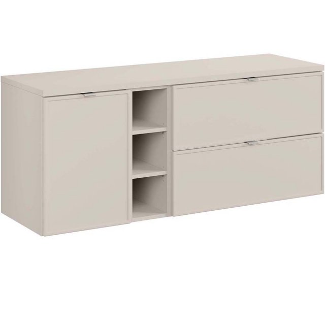 COMAD Zestaw mebli BELLA CASHMERE 3 szafki z blatem CASHMERE 140 cm