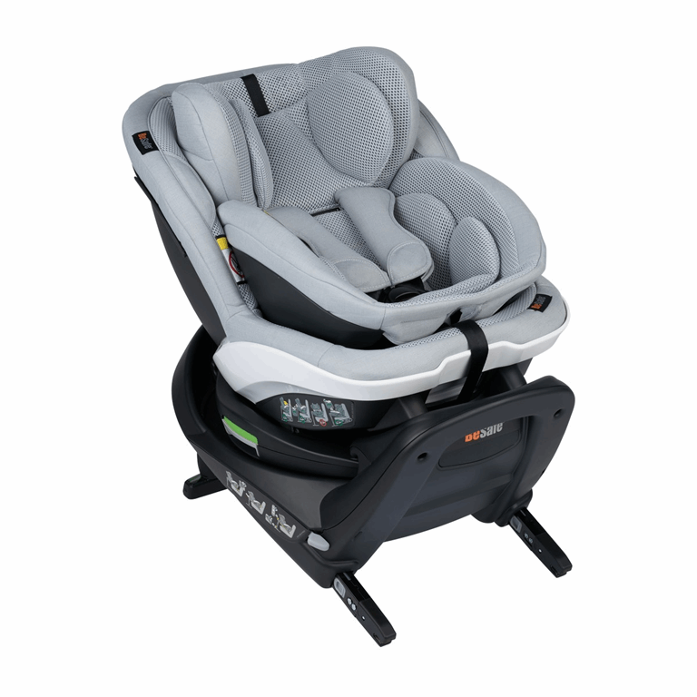Besafe Izi Turn B i-Size - obrotowy fotelik samochodowy od 40 do 105 cm wzrostu 0-18 kg-Peak Mesh