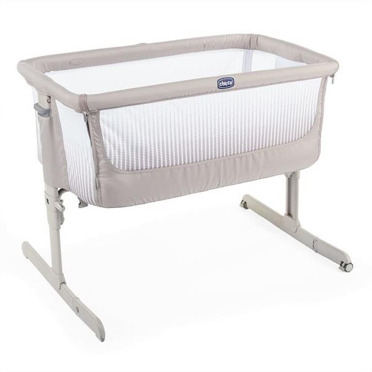 Chicco, Next2Me Air - łóżeczko dostawne-Dark Beige