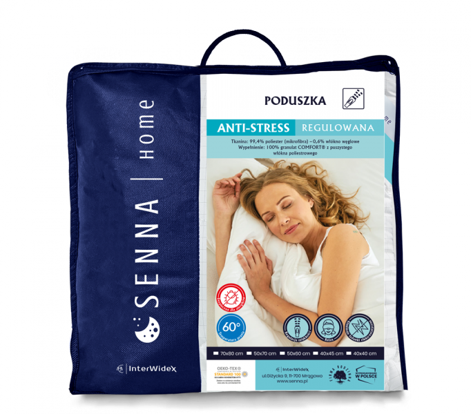 Poduszka ANTI STRESS regulowana Inter-Widex 40x45