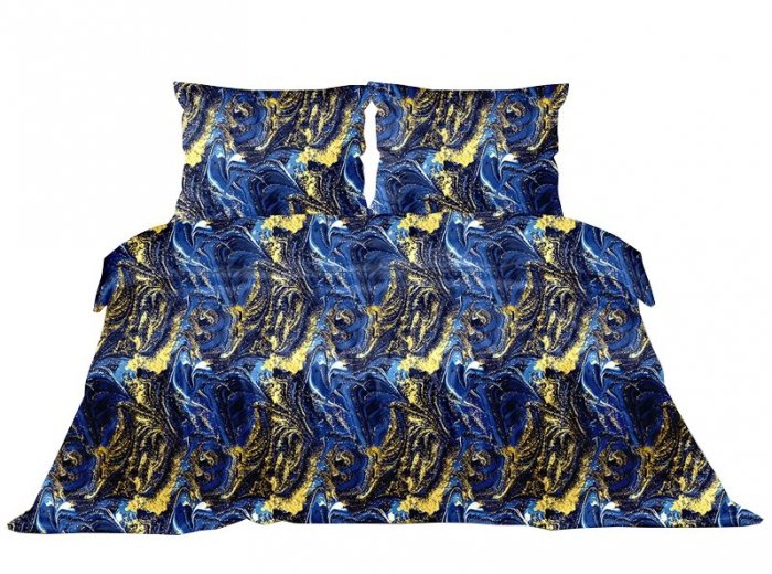 Pościel satynowa GRENO Gold Collection 220x200 wz. Galaxy