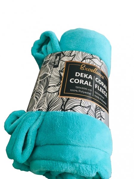 Koc z mikrofibry CORAL 150x200 wz. FLEECE201012