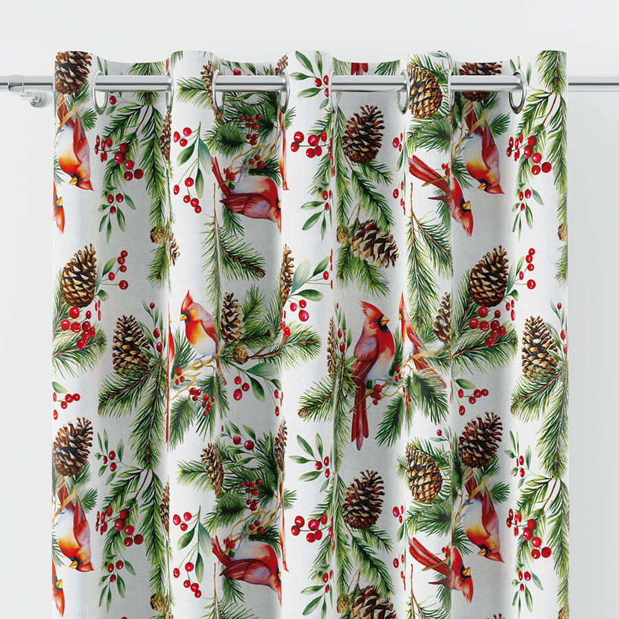 Zasłona świąteczna na przelotkach Cardinal 240x150 cm