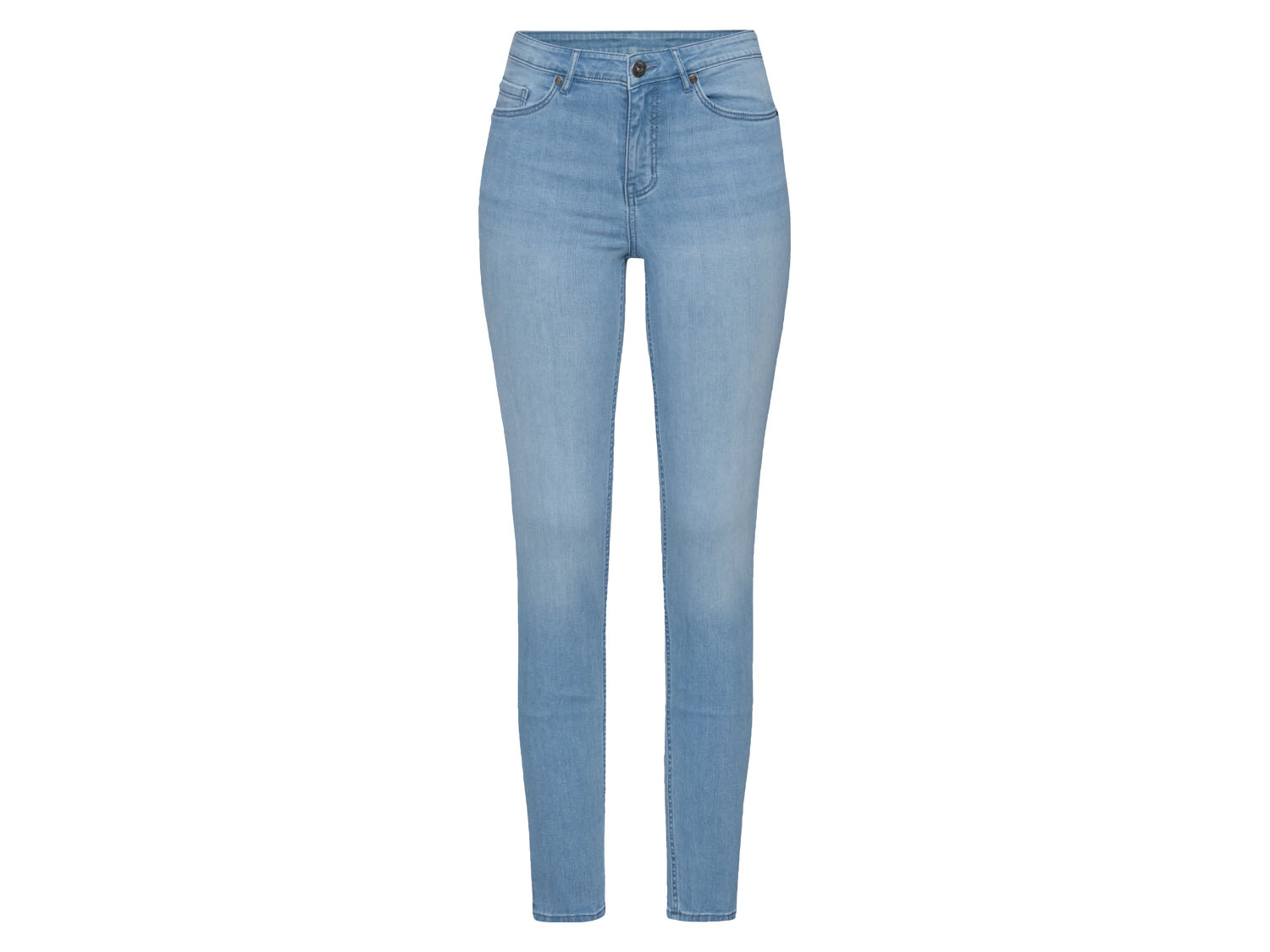 esmara Jeansy damskie, super skinny fit, push-up 40, Jasnoniebieski