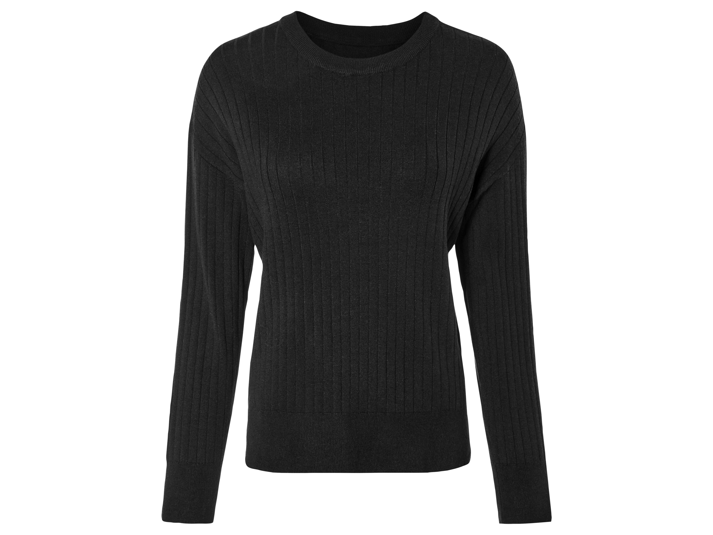 esmara Sweter damski z delikatnej dzianiny XS 32/34, Czarny