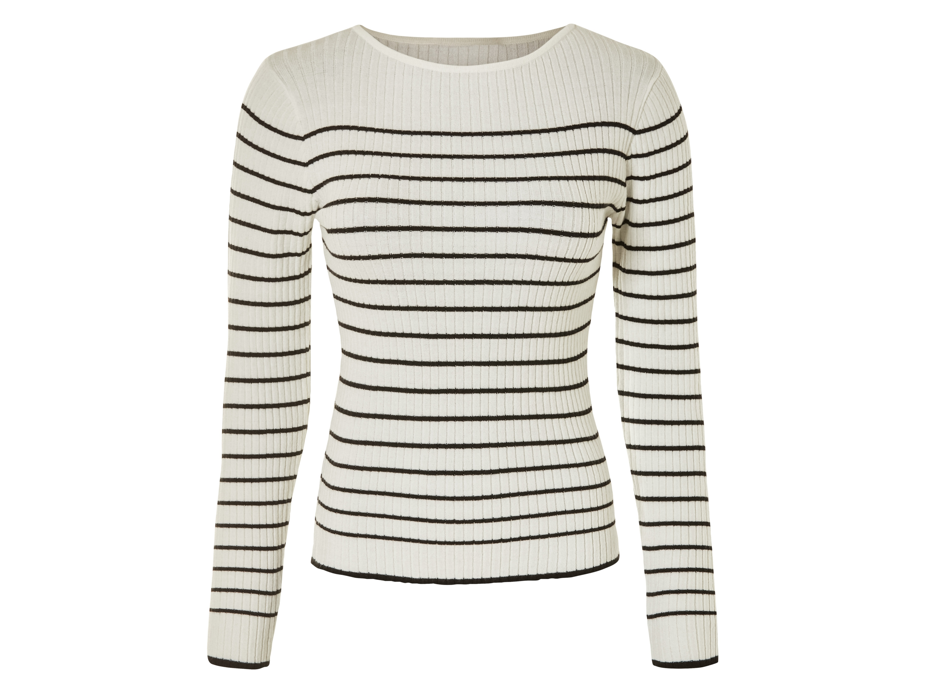 esmara Sweter damski z dzianiny prążkowanej W paski, XL 48/50