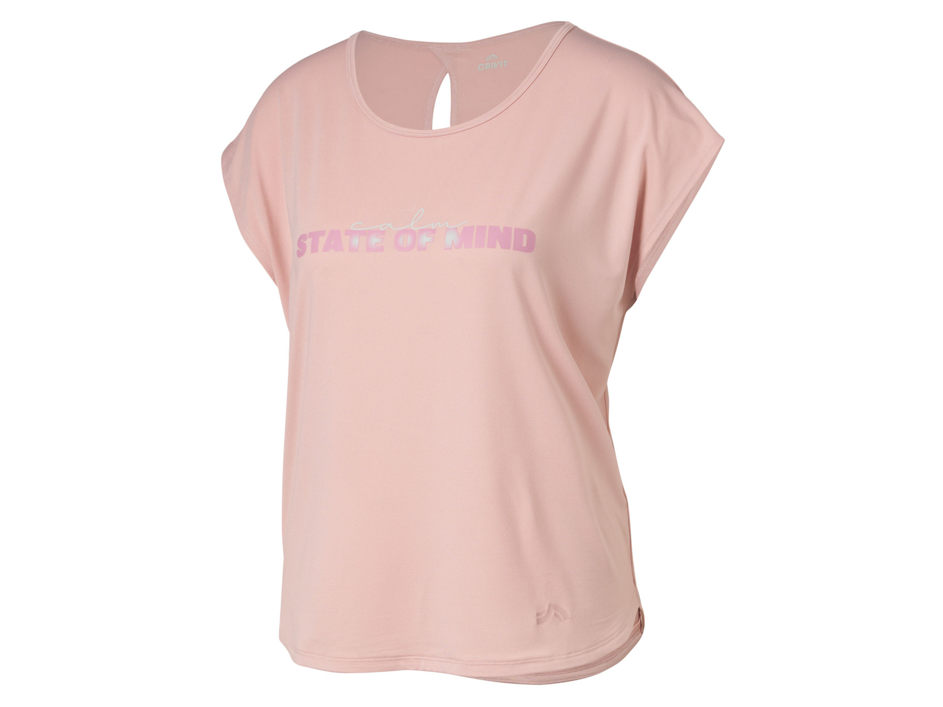 Crivit T-shirt funkcyjny damski z efektem pochłaniania zapachów Różowy, S 36-38