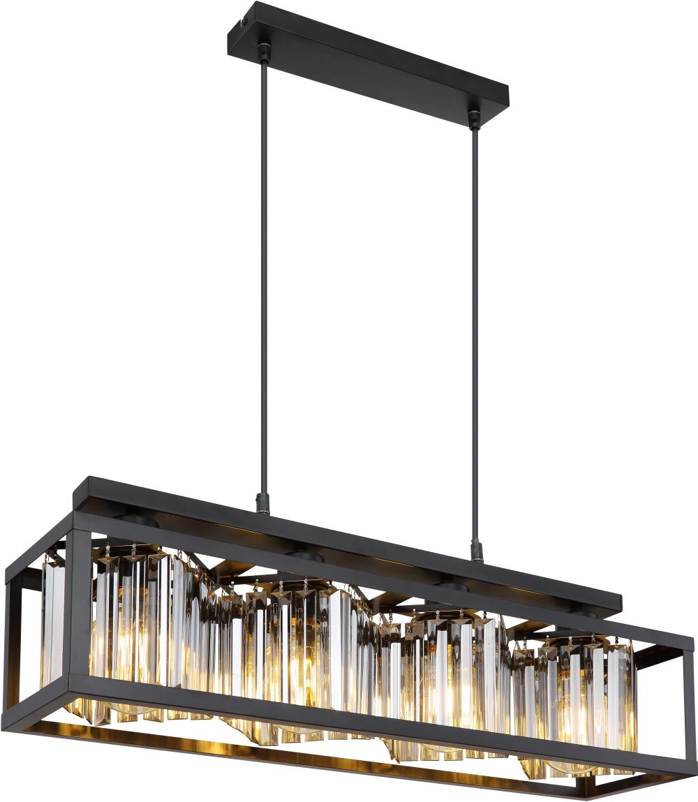 Darmowa Dostawa - Lampa wisząca 4x40 W czarny Globo Lighting Mathilde 156974H