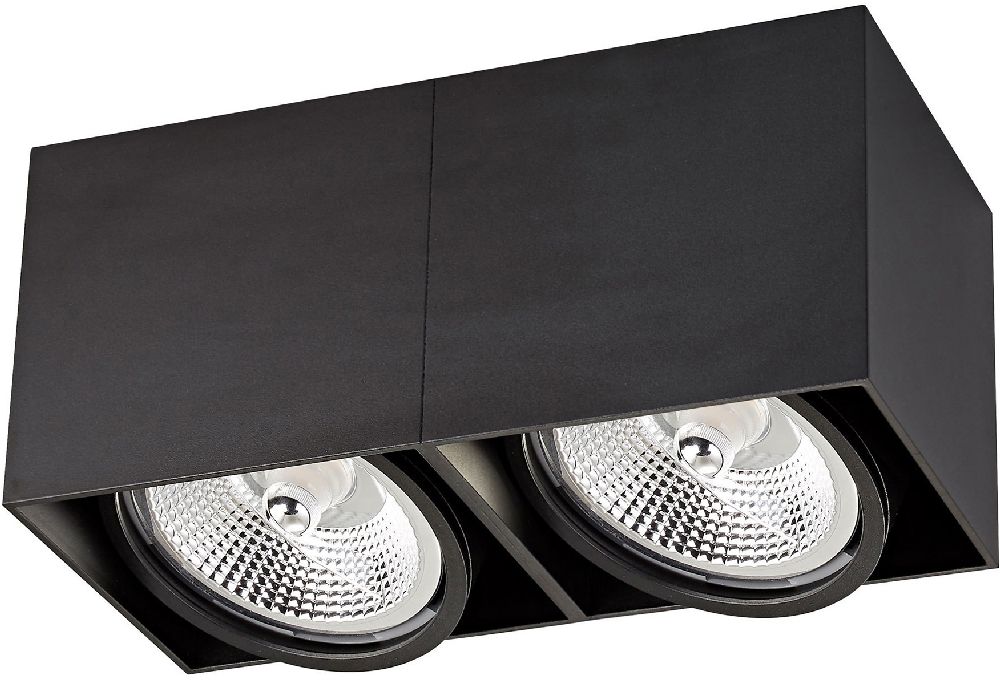 Darmowa Dostawa - Lampa podsufitowa 2x15 W czarna Zuma Line Box ACGU10117N