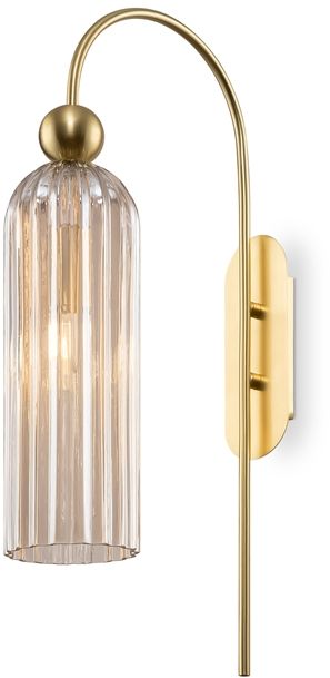 Darmowa Dostawa - Kinkiet 1x40 W złoty-bursztynowy Maytoni Antic MOD302WL01CG