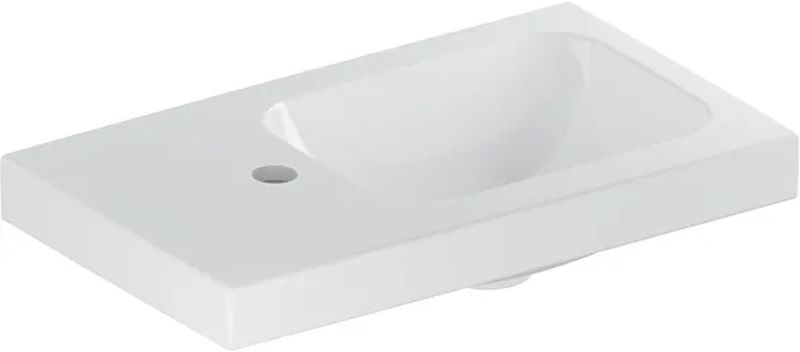 Darmowa Dostawa - Umywalka 53x31 cm prostokątna meblowa biała Geberit iCon 501833002