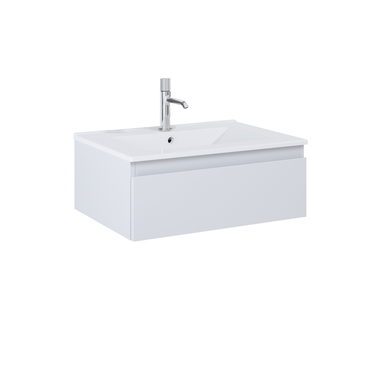 Darmowa Dostawa - Umywalka z szafką 60 cm szarą Oltens Vernal 68004700