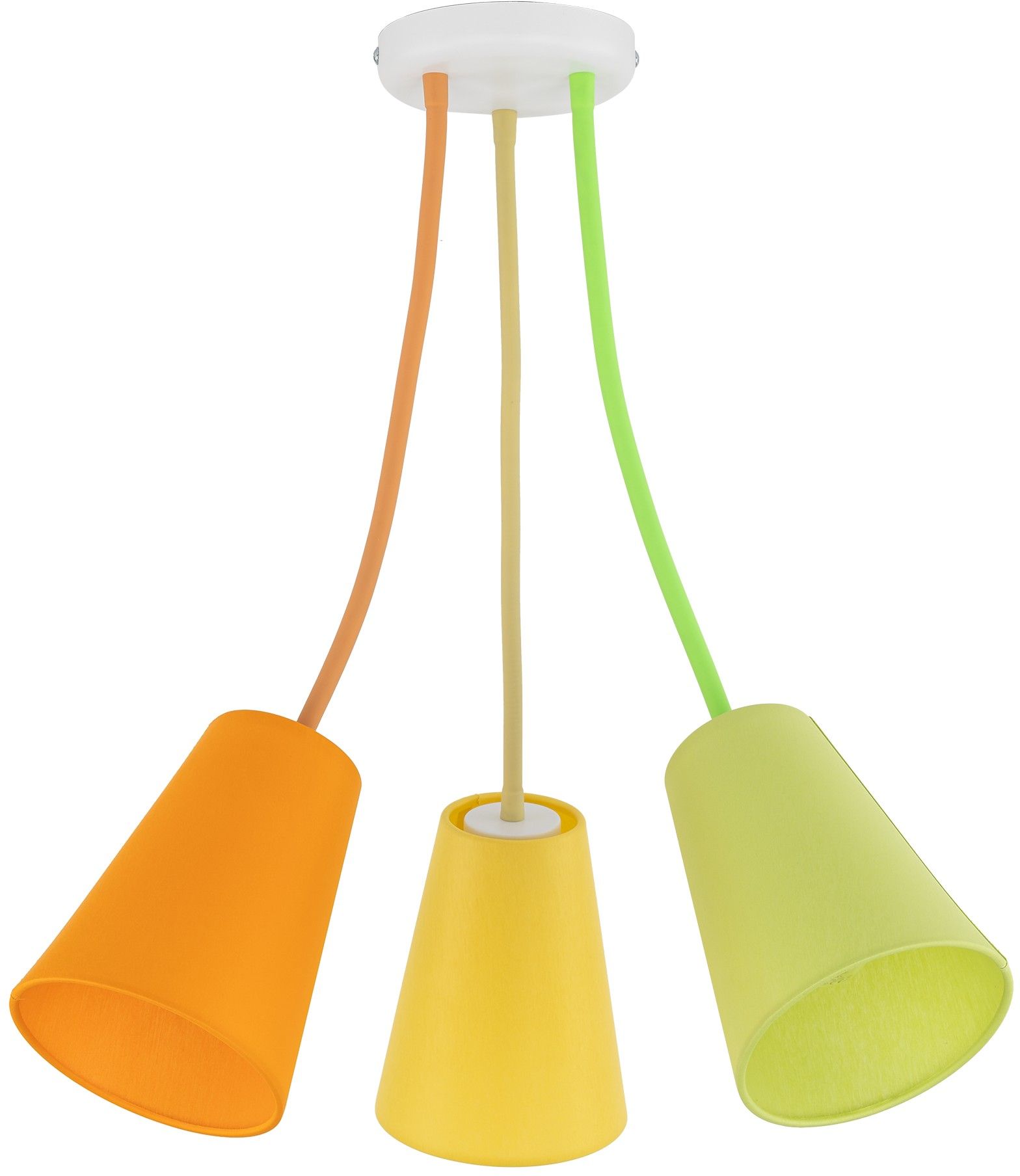 Darmowa Dostawa - Lampa wisząca 3x15 W multikolor TK Lighting Wire Colour 2106