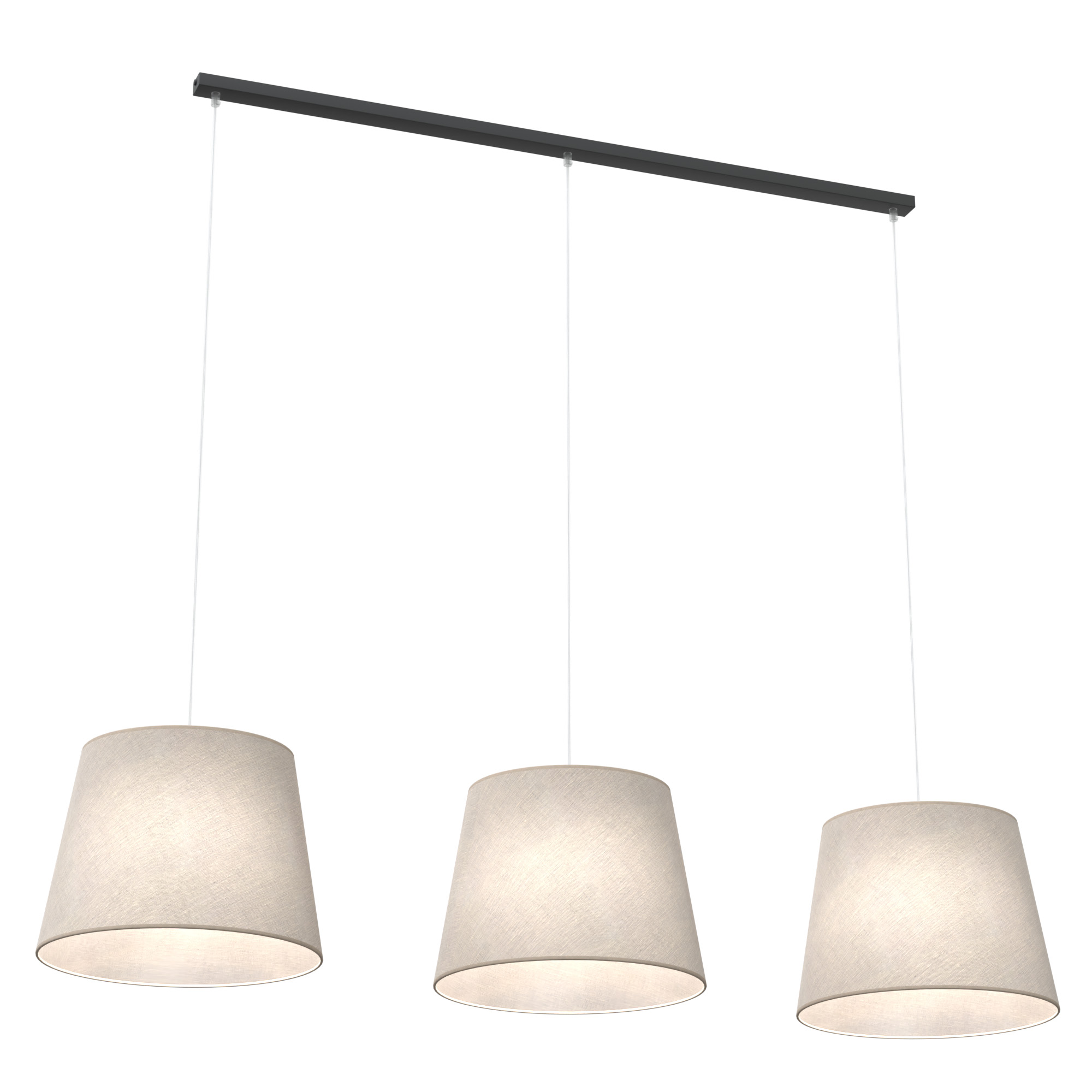 Darmowa Dostawa - Lampa wisząca 3x15 W czarna-beżowa Emibig Epoca 14043