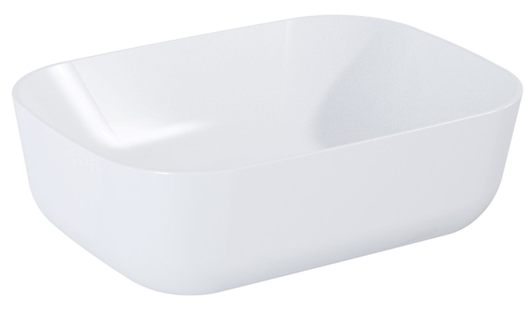 Darmowa Dostawa - Umywalka 45.5x32.5 cm prostokątna nablatowa biała Elita Reni RE040800038060