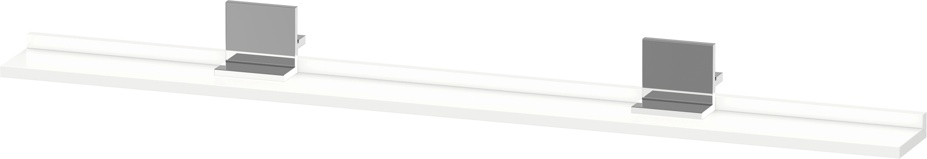 Darmowa Dostawa - Półka 128 cm biała-chrom Duravit Sivida SV7435010180000