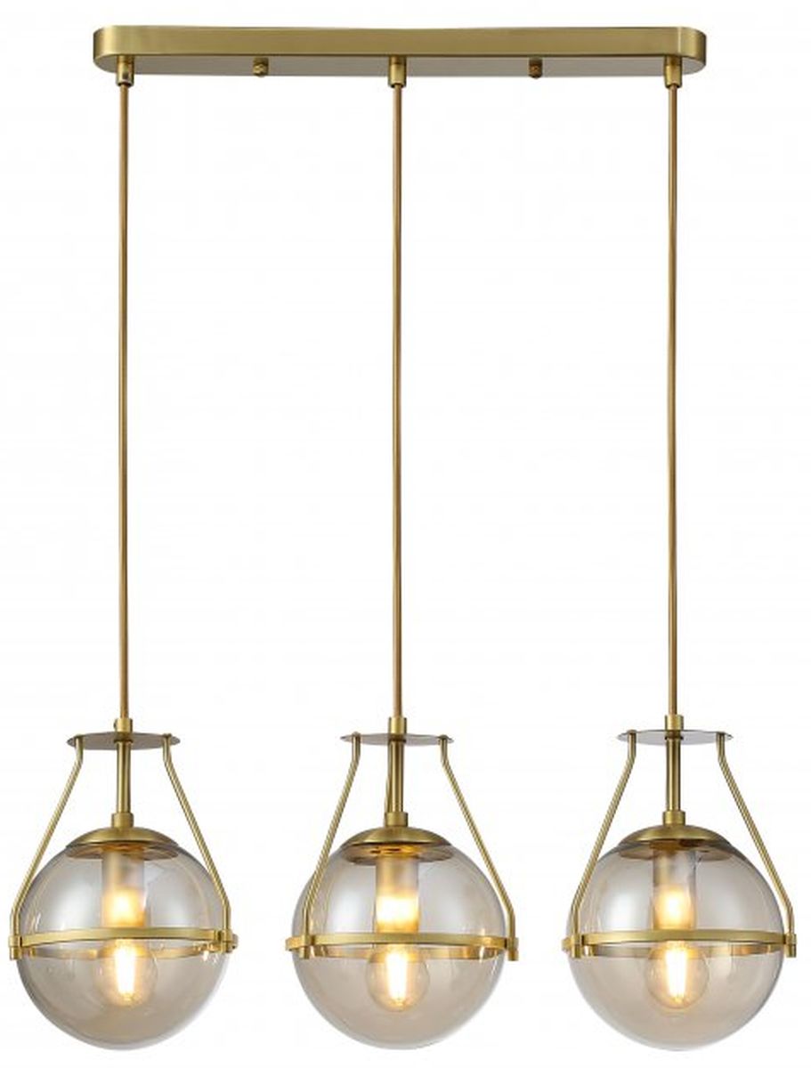 Darmowa Dostawa - Lampa wisząca 3x25 W przezroczysta-złota GTV Drop OSDRO340DEC