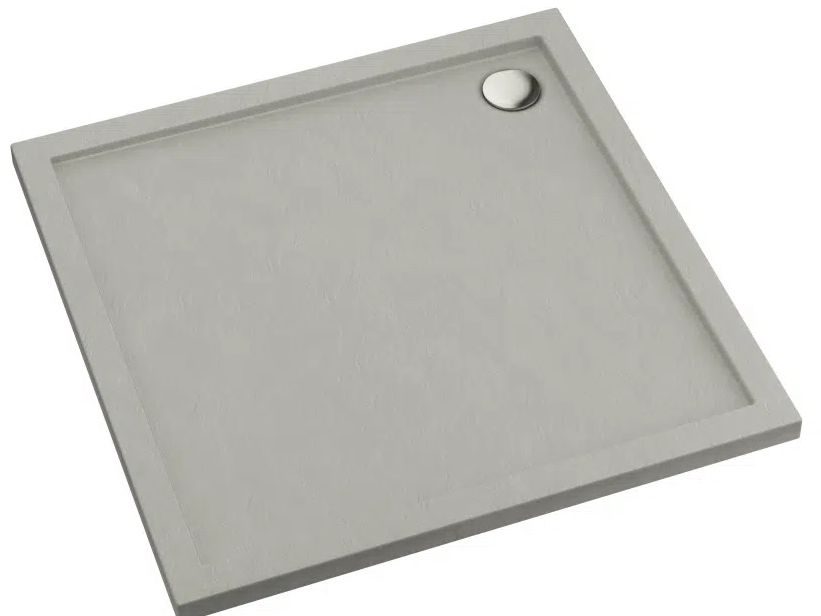 Darmowa Dostawa - Brodzik kwadratowy 90x90 cm cement Schedline Sharper 3SS1K9090CTST
