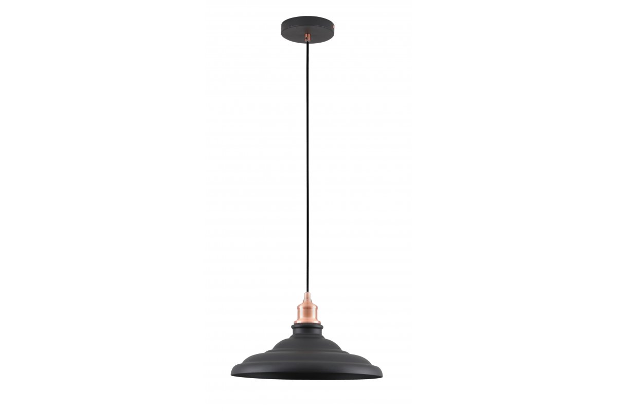Darmowa Dostawa - Lampa wisząca 1x40 W czarna GTV Loret OSLORLE2710DEC