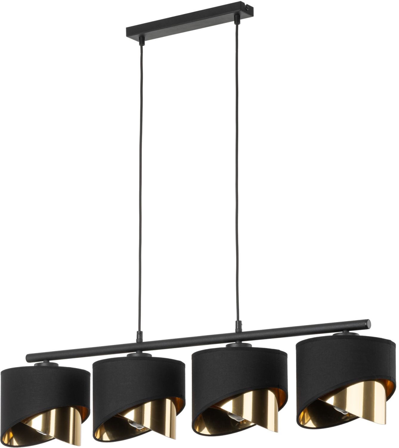 Darmowa Dostawa - Lampa wisząca 4x15 W czarny TK Lighting Grant 4825