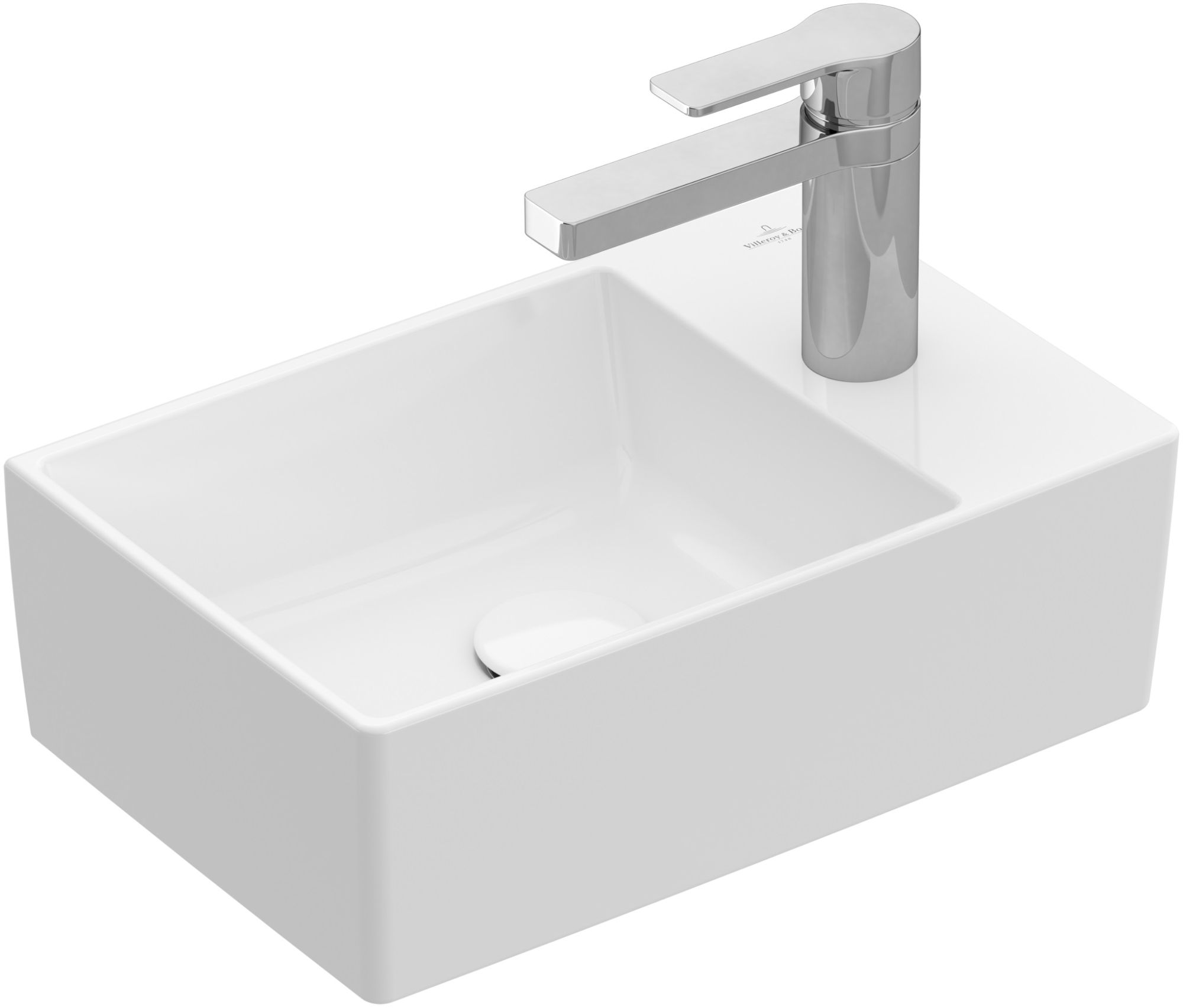 Darmowa Dostawa - Umywalka 40x26 cm prostokątna nablatowa biała Villeroy & Boch Memento 2.0 43234G01