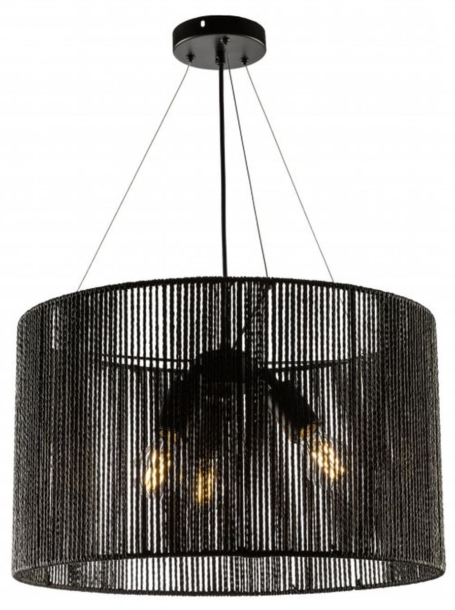 Darmowa Dostawa - Lampa wisząca 3x40 W czarna GTV Foresto OSFORES210DEC