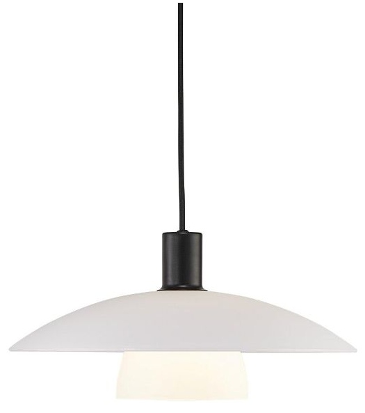 Darmowa Dostawa - Lampa wisząca 1x40 W biała-czarna Nordlux Verona 2010863001