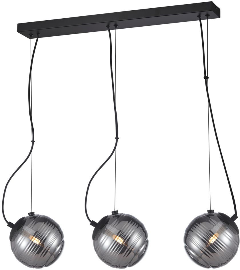 Darmowa Dostawa - Lampa wisząca 3x40 W czarna Italux Perona PND923893LBK