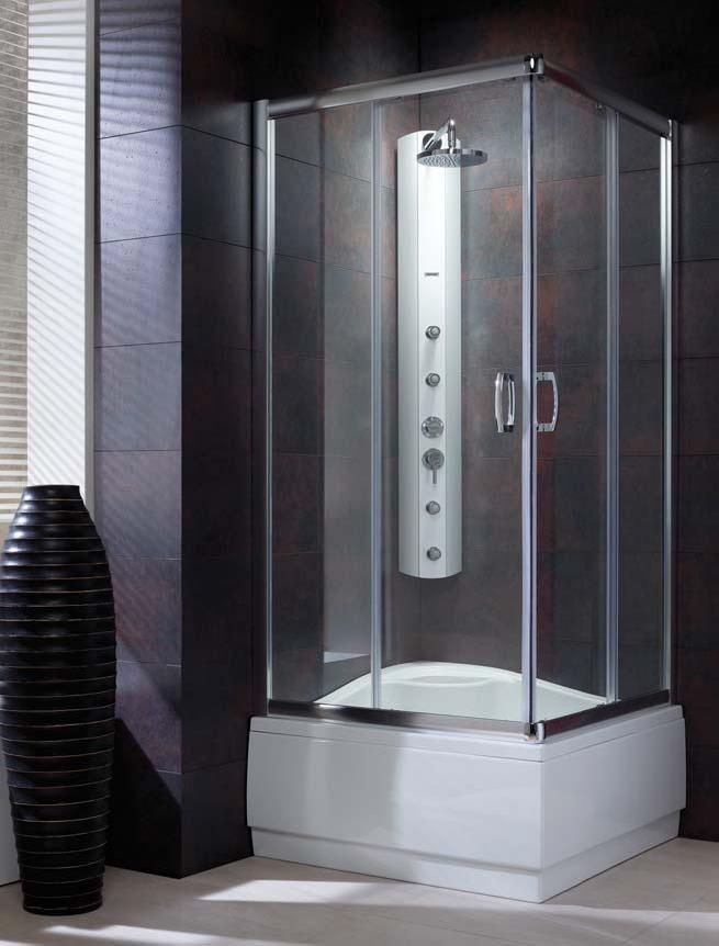 Darmowa Dostawa - Kabina prysznicowa kwadratowa 80x80 cm chrom Radaway Premium Plus C 1700 304610108N