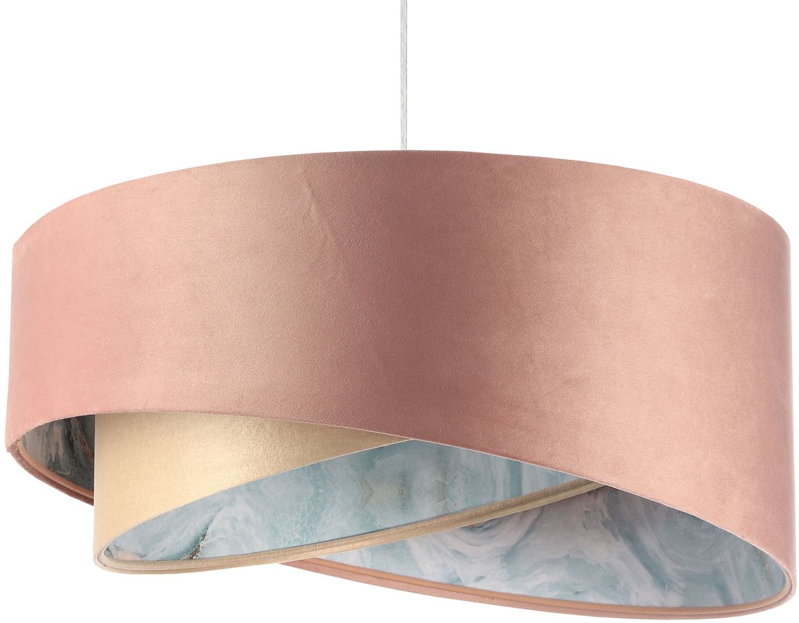 Darmowa Dostawa - Lampa wisząca 1x60 W różowa-wzór-beżowa BPS Koncept Galaxy 060145