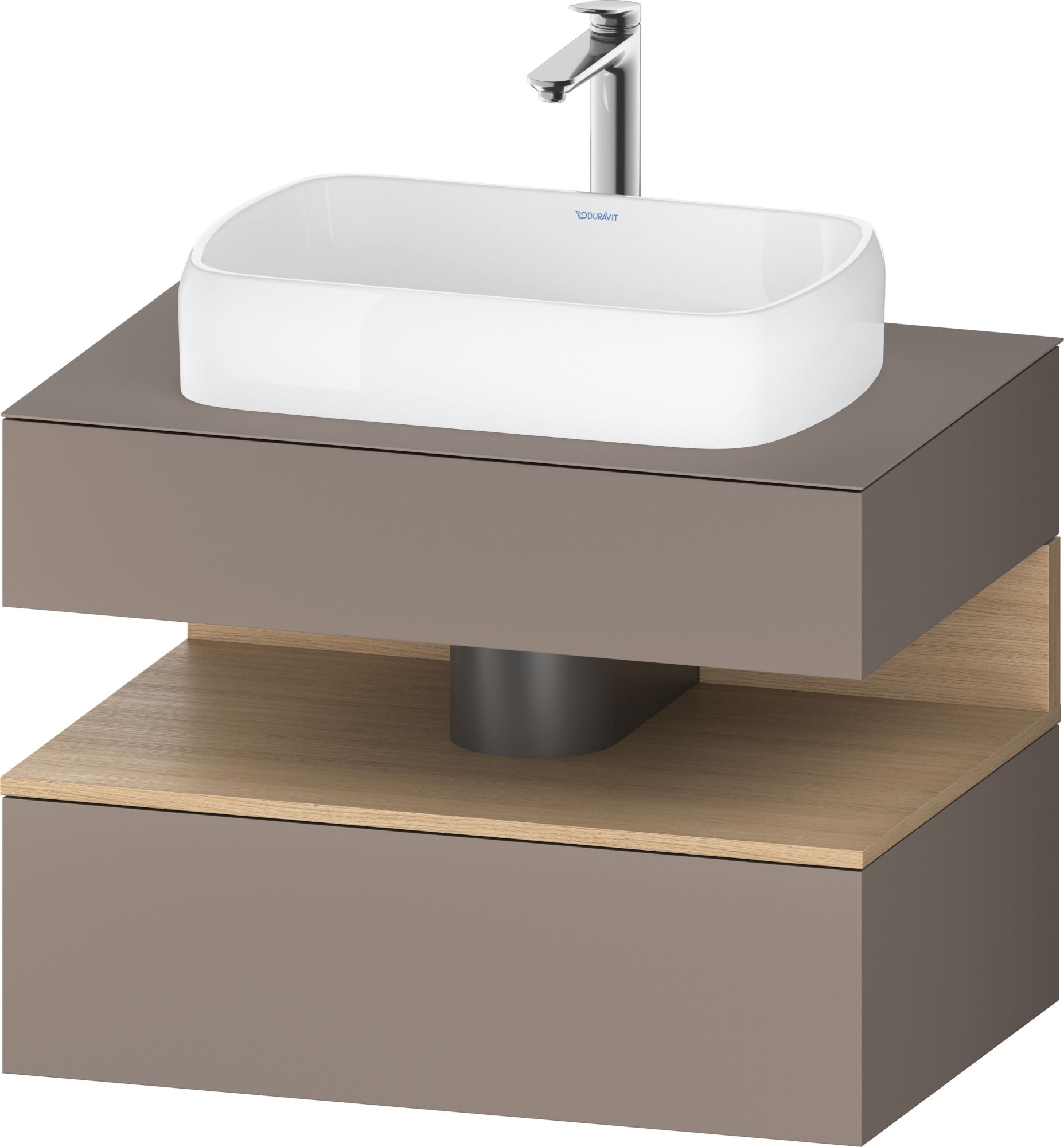 Darmowa Dostawa - Szafka 80x55x60 cm podumywalkowa wisząca dąb Duravit Qatego QA4730030430010