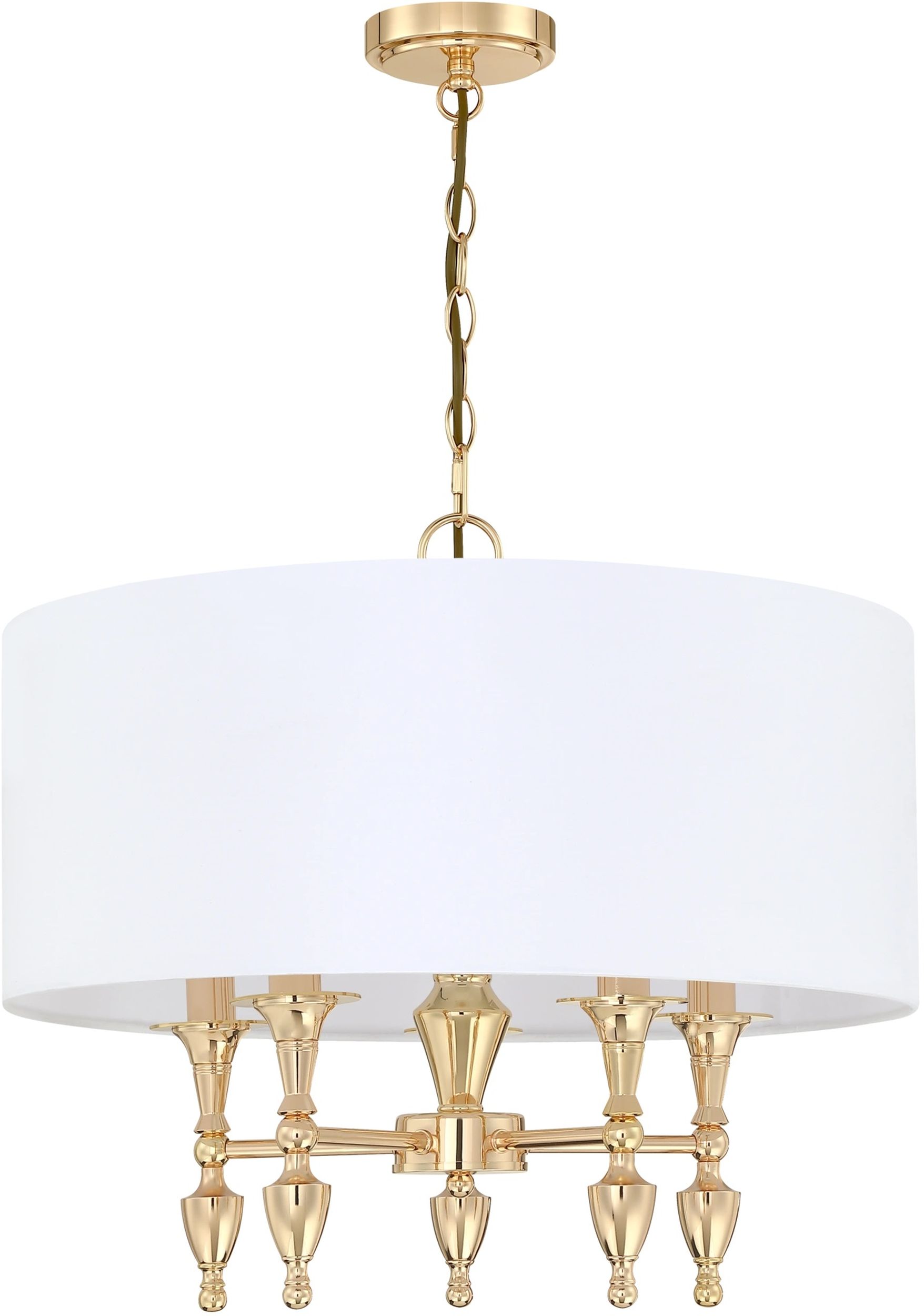 Darmowa Dostawa - Lampa wisząca 5x40 W biała CosmoLight Austin P05180AUWH