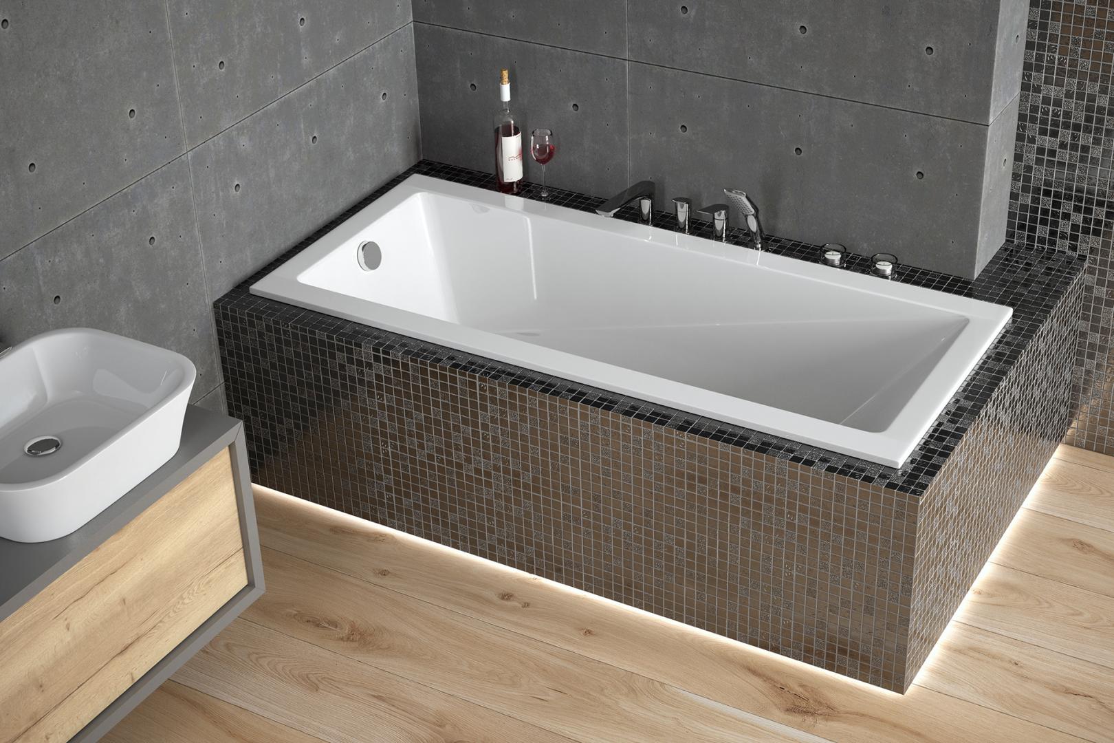 Darmowa Dostawa - Wanna prostokątna Slim 170x70 cm Besco Modern #WAM170SL