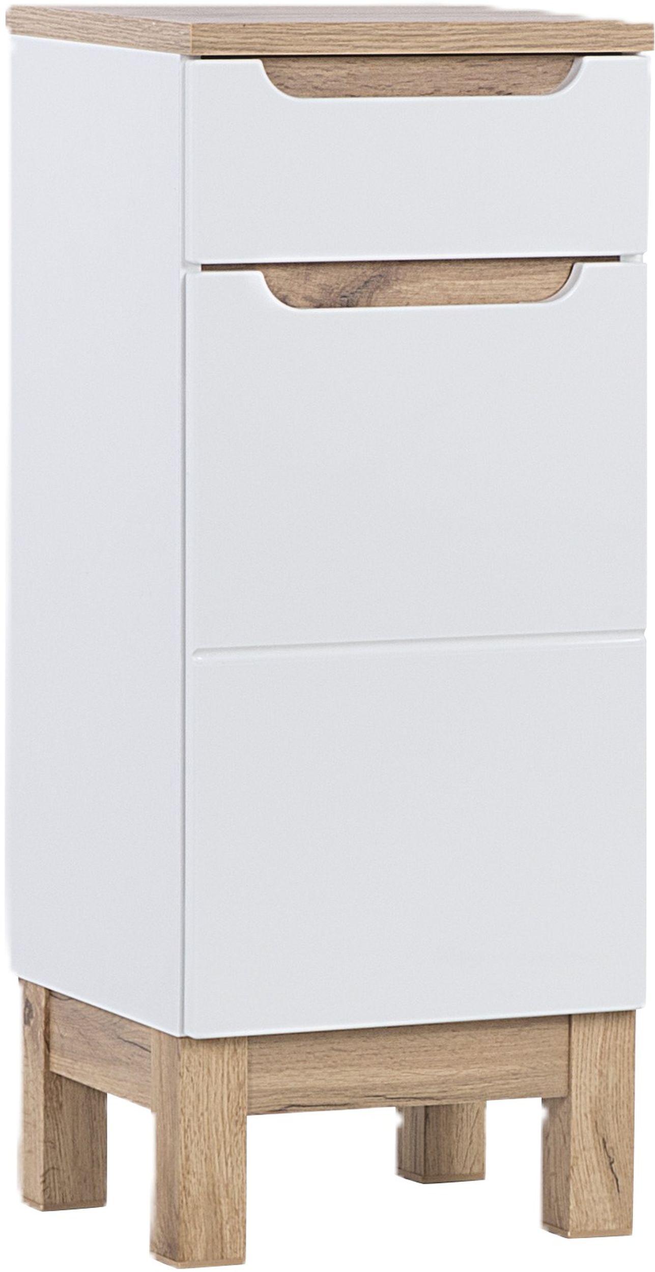 Darmowa Dostawa - Szafka 35x33x86 cm boczna stojąca biała Comad Bali White BALIWHITE810FSC