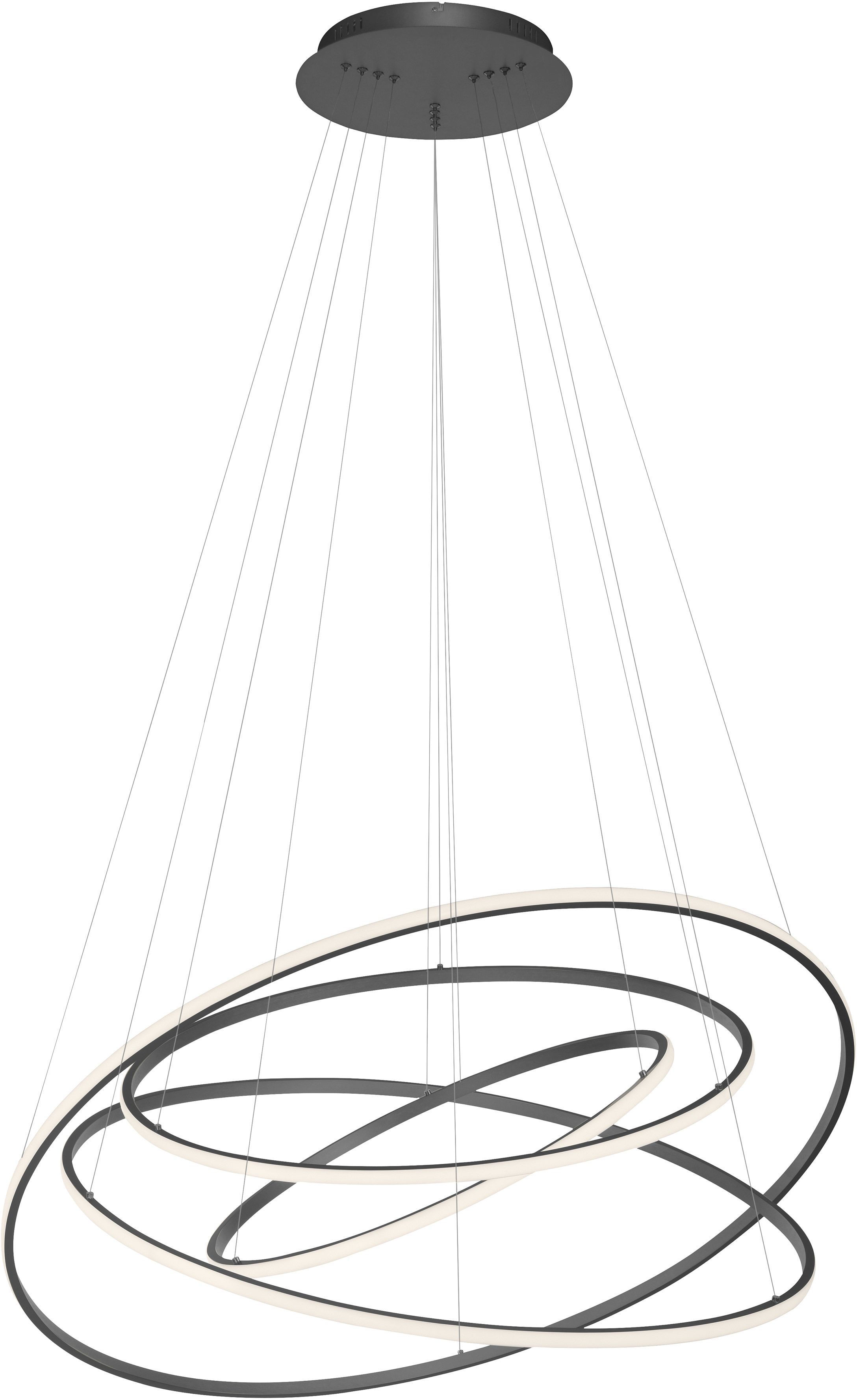 Darmowa Dostawa - Lampa wisząca 1x97 W antracyt Paul Neuhaus Tessara 212413