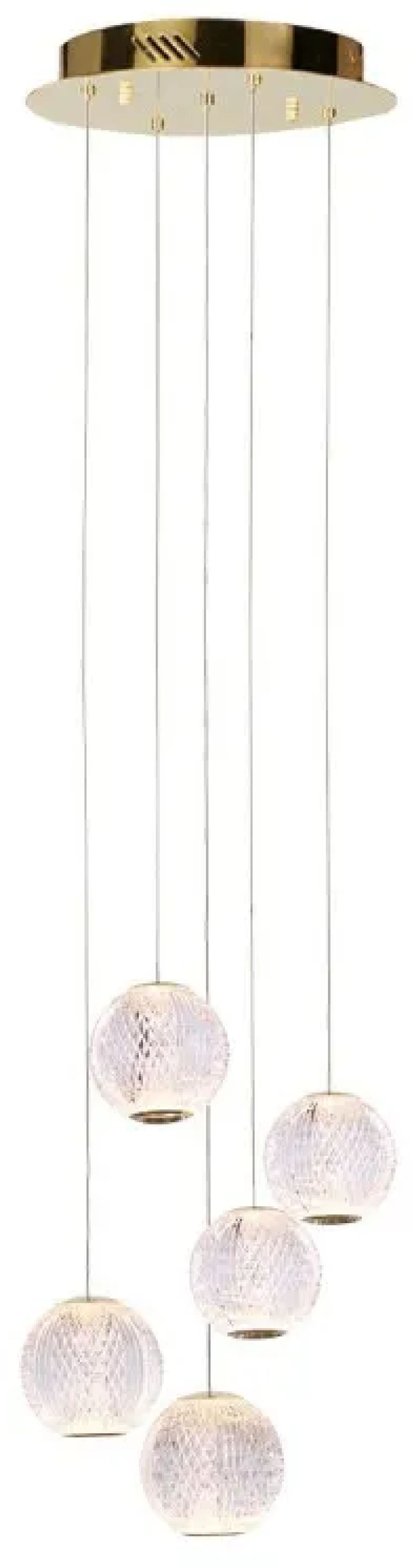 Darmowa Dostawa - Lampa wisząca 5x21 W złota Italux Rosario PND122201215AGD