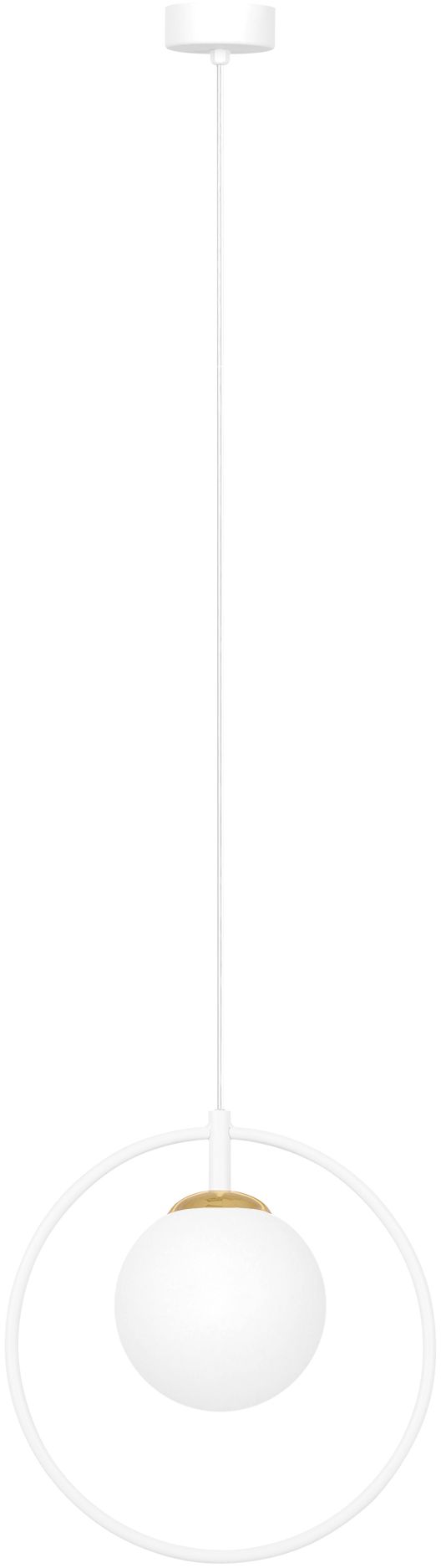 Darmowa Dostawa - Lampa wisząca 1x10 W biała-złota Kaja Malta K5473