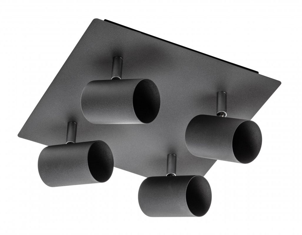 Darmowa Dostawa - Lampa podsufitowa 4x20 W czarna GTV Veneto OSVEN20WOK410
