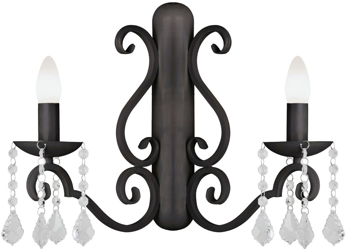 Darmowa Dostawa - Kinkiet 2x7 W czarny Argon Diadema 7184