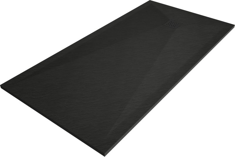 Brodzik prostokątny Mexen Stone+ czarny 200x80 cm 1 szt.