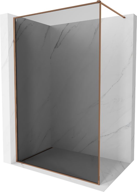 Ścianka prysznicowa walk-in Mexen Kioto-F różowe złoto 80x202 cm 800-080-104-60-40 1 szt.