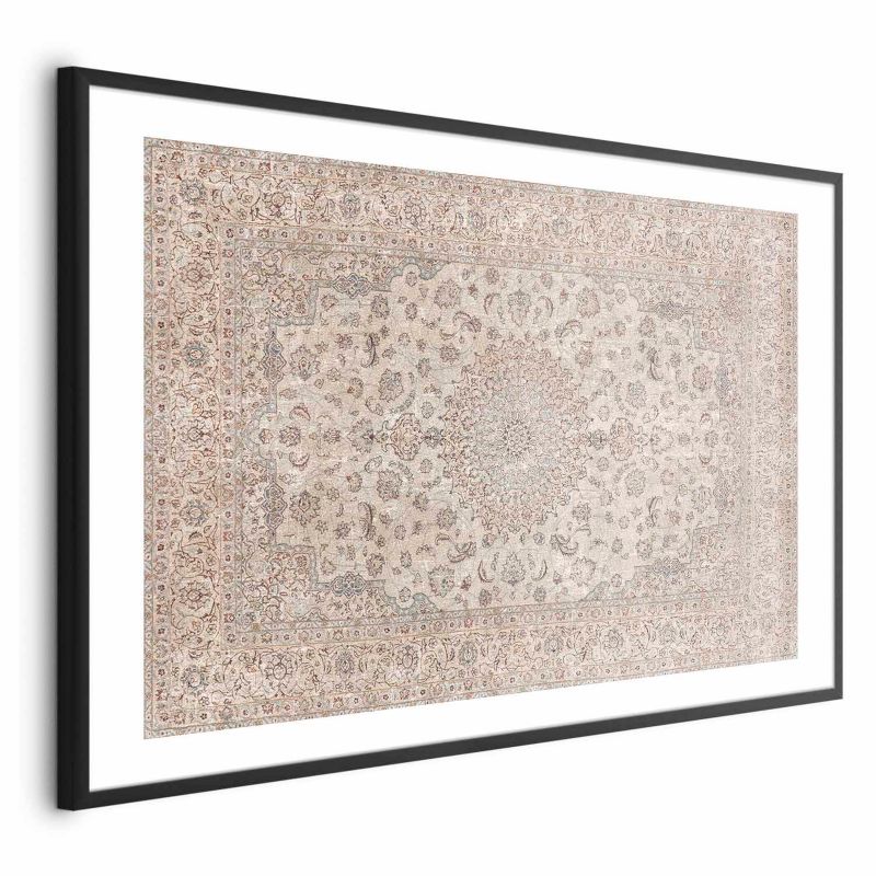 Plakat Artgeist Piaskowy dywan 30x21 cm z ramą czarną 1 szt
