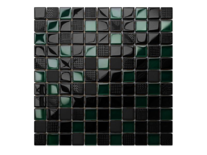 Mozaika szklana Ilcom volcano green 30x30cm 1 szt.