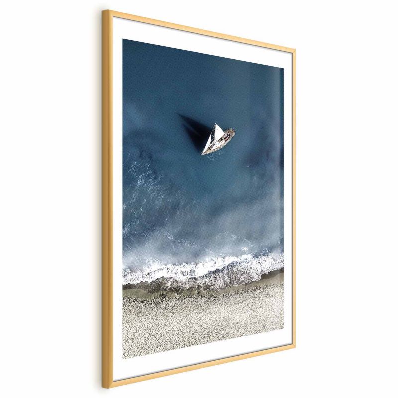 Plakat Artgeist Jacht 40x60 cm z ramą złotą 1 szt