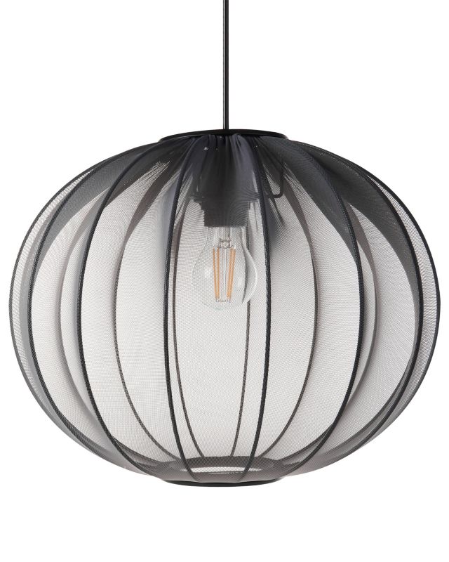 Lampa wisząca Marieta Materiał syntetyczny Czarny 1 szt.