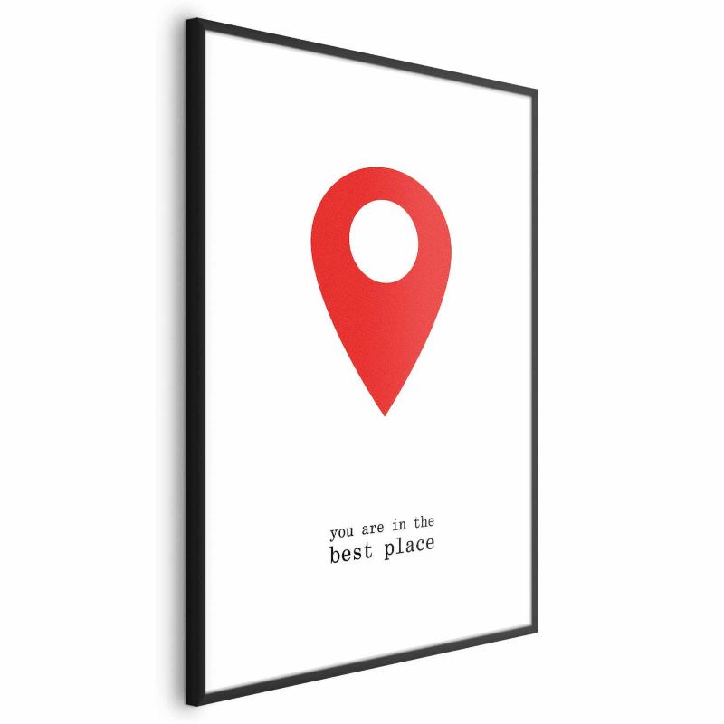 Plakat Artgeist The best place 29,7x42 cm z ramą czarną 1 szt