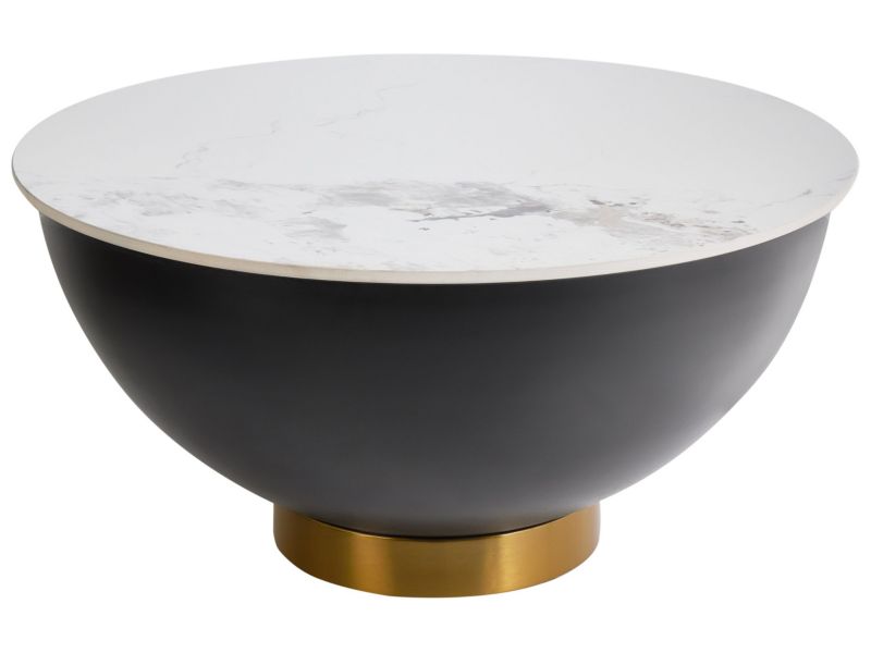 Stolik kawowy ceramiczny czarny Nadine 1 szt.