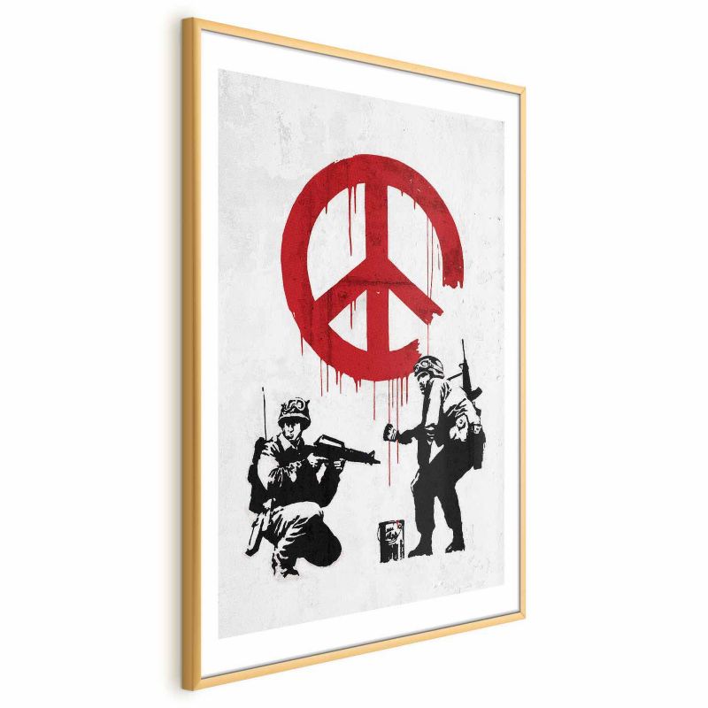 Plakat Artgeist Wojna i pokój 29,7x42 cm z ramą złotą 1 szt